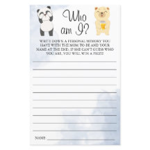 Teddy Bears Who bin ich Baby Duschspielkarte