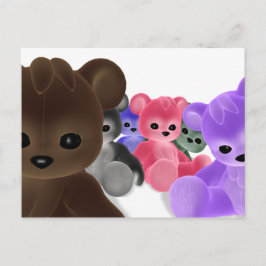 Teddy Bearz Group Postcard Postkarte