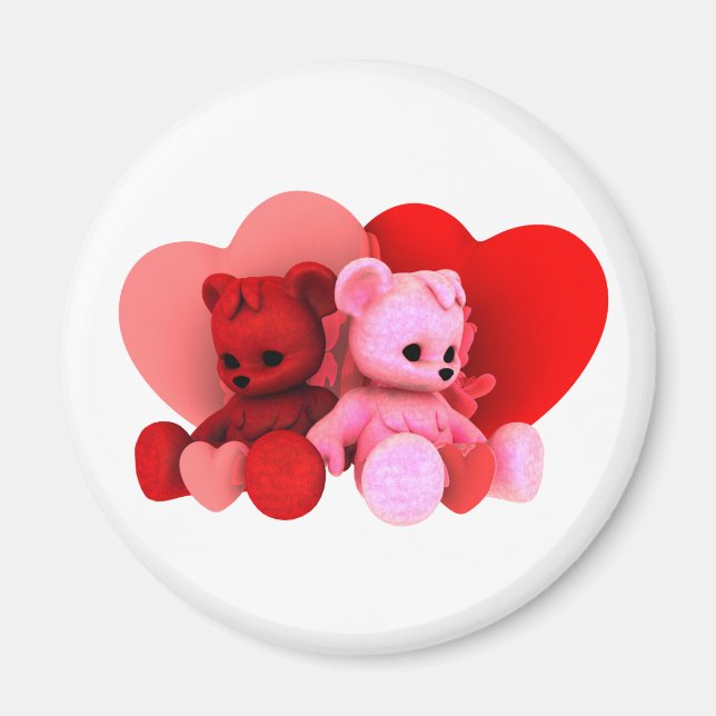 Teddy Bearz Valentine Magnet V2 (Vorne)