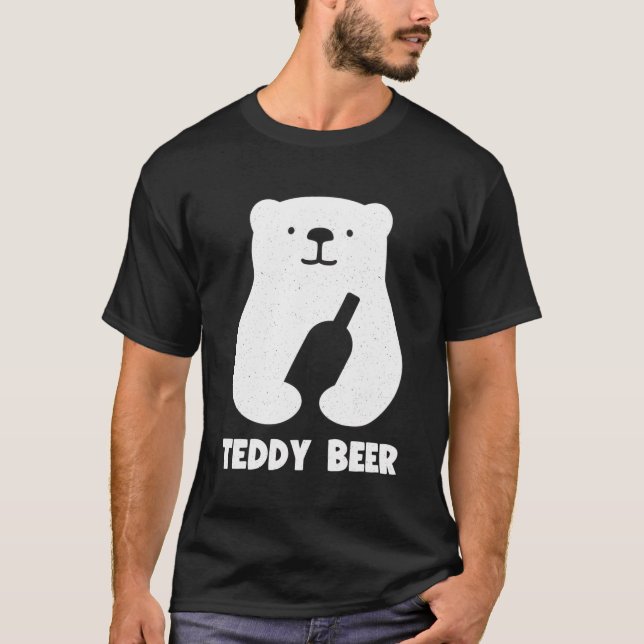 Teddy Beer - Funny Beer Bear T-Shirt (Vorderseite)