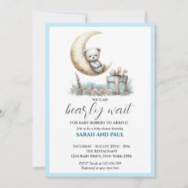 Teddy Blue Bär können wir schon frühzeitig abwarte Einladung