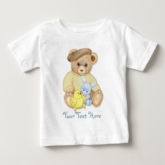 Teddy Boy Easter Baby T-shirt (Vorderseite)