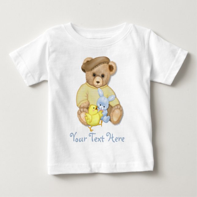 Teddy Boy Easter Baby T-shirt (Vorderseite)