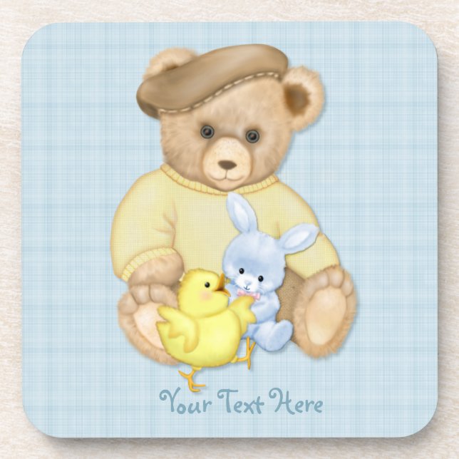 Teddy Boy Easter Untersetzer (Vorderseite)