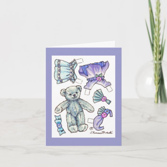 Teddy Card Karte (Vorderseite)