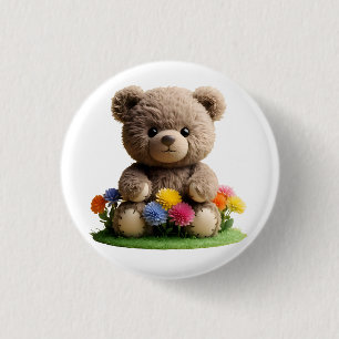 Teddy_design- von Maaya Prints, White Button