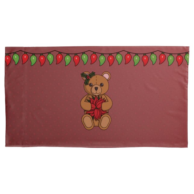 Teddy-Geschenk-Pillowcase Kissenbezug (Vorderseite)