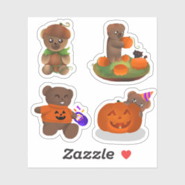 Teddy Halloween-Kollektion - Sticker-Pack Aufkleber