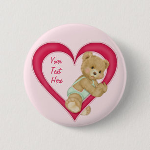 Teddy Heart - Anpassen Button