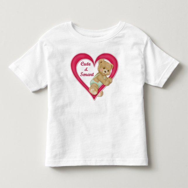 Teddy Heart Kleinkind T-shirt (Vorderseite)