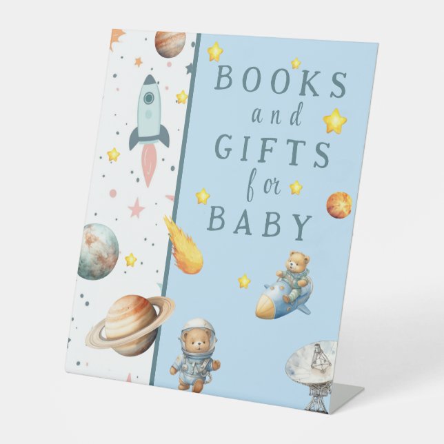  Teddy in Space - Books and Gifts for Baby   Sockelschild (Vorderseite)