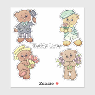 Teddy Liebe Aufkleber
