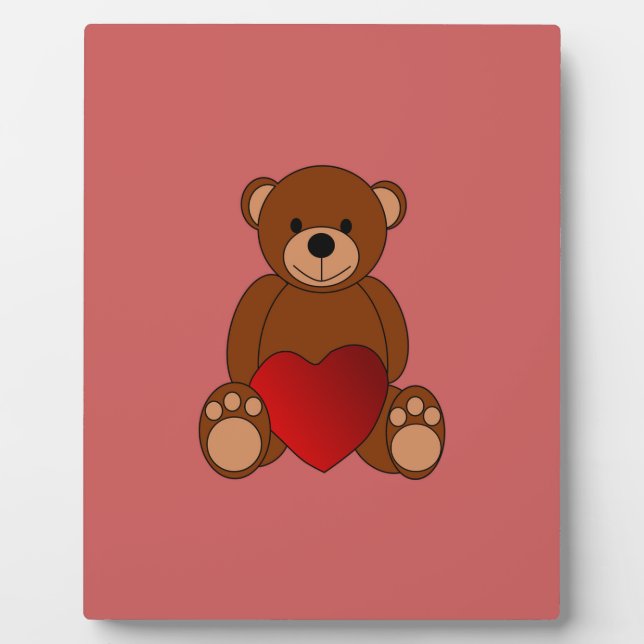 Teddy Liebe Fotoplatte (Vorderseite)