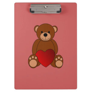 Teddy Liebe Klemmbrett