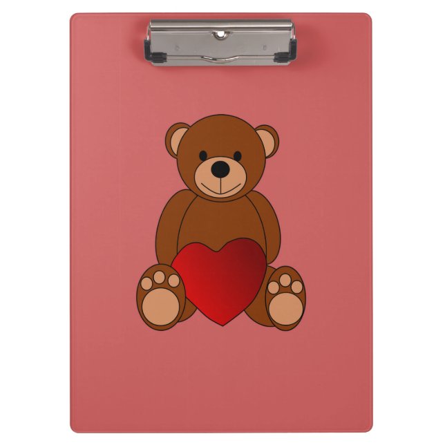 Teddy Liebe Klemmbrett (Vorderseite)