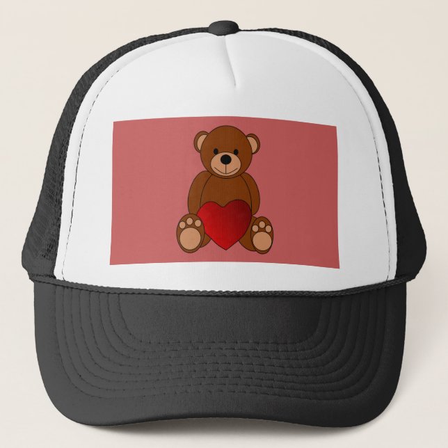 Teddy Liebe Truckerkappe (Vorderseite)