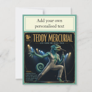 Teddy Mercurial Album; eine Parodie Einladung