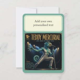 Teddy Mercurial Album; eine Parodie Einladung