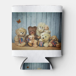 Teddy mit Freunde Dosenkühler