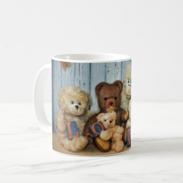 Teddy mit Freunde Kaffeetasse (Vorderseite Links)