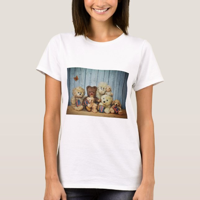 Teddy mit Freunde T-Shirt (Vorderseite)