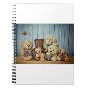 Teddy mit Freunden Notizblock