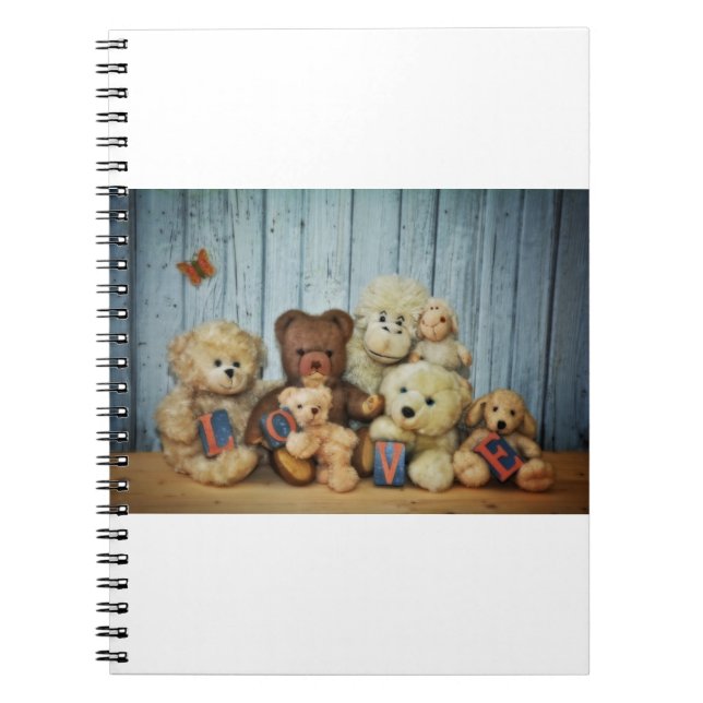 Teddy mit Freunden Notizblock (Vorderseite)