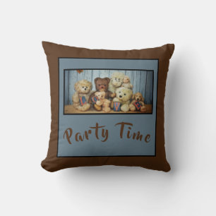 Teddy mit Freunden Party Time - Kissen