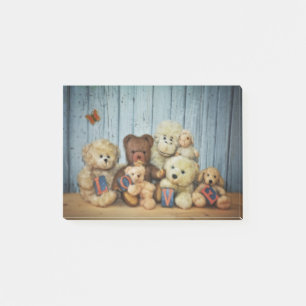 Teddy mit Freunden Post-it Klebezettel