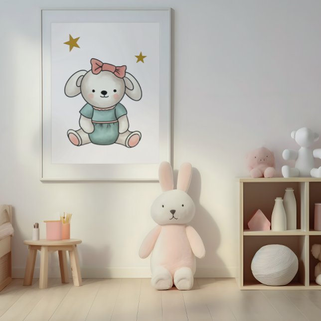 Teddy mit Kleid und Leseband Poster (Von Creator hochgeladen)
