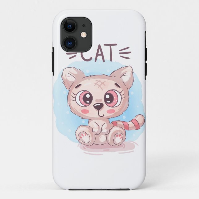 Teddy Niedlich Cat Case-Mate iPhone Hülle (Rückseite)