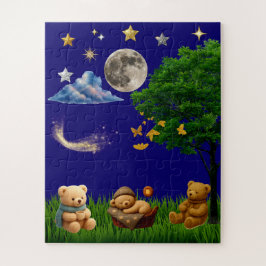 Teddy Night Park Ästhetisches Puzzle