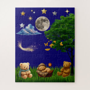 Teddy Night Park Ästhetisches Puzzle