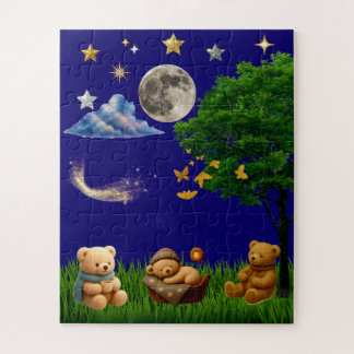 Teddy Night Park Ästhetisches Puzzle