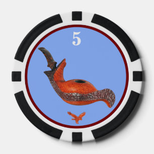 Teddy Poker Chip Blue Three Spyhoppers (leichter)3