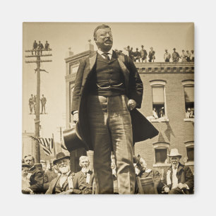 Teddy Roosevelt 1905 Stereoview Card Vintag Magnet
