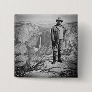 Teddy Roosevelt-Gletscher-Punktyosemite-Tal CA Button