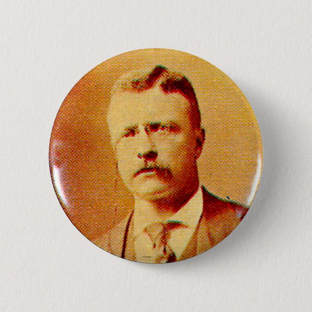 Teddy Roosevelt - Knopf Button (Vorderseite)