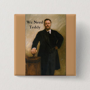 Teddy Roosevelt-Knopf Button