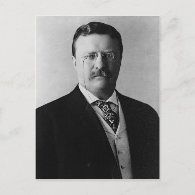 Teddy Roosevelt Postkarte (Vorderseite)