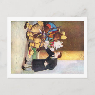 Teddy Roosevelt und die Roosevelt-Bären-Cowboys Postkarte
