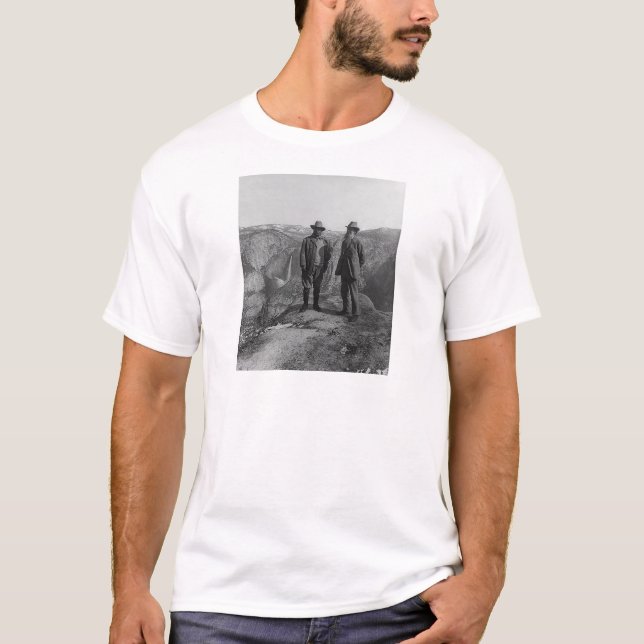 Teddy Roosevelt und John Muir in Yosemite T-Shirt (Vorderseite)
