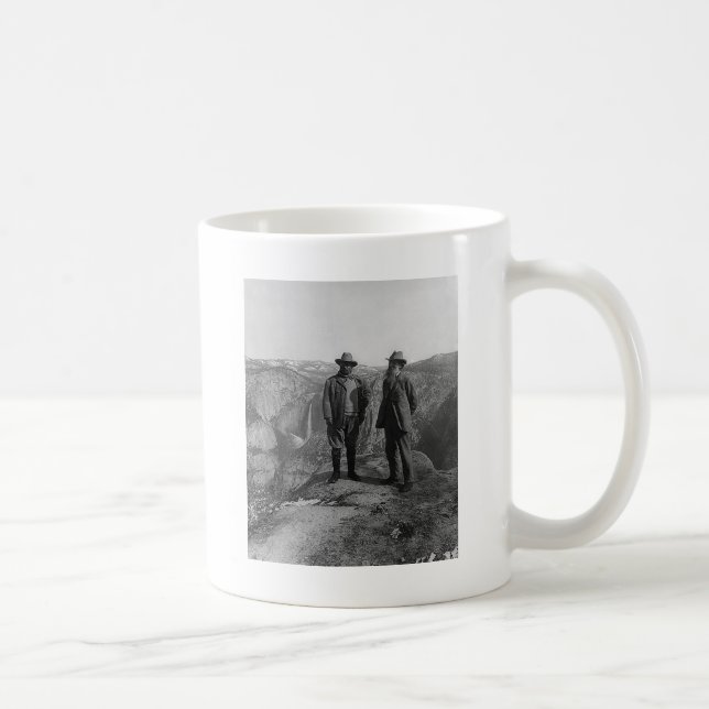 Teddy Roosevelt und John Muir in Yosemite Tasse (Rechts)