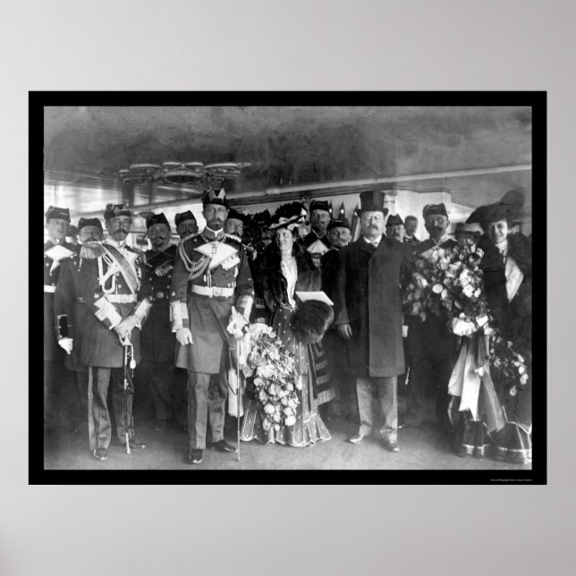 Teddy Roosevelt und Prinz Henry 1902 Poster (Vorne)