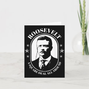 Teddy Roosevelt Zitat Bull Moose Theodore Karte