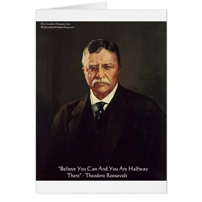 Teddy Roosevelt zitiert Geschenke/T-Shirts zum Sel (Vorne)