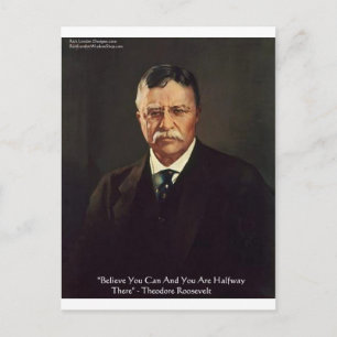 Teddy Roosevelt zitiert Geschenke/T-Shirts zum Sel Postkarte
