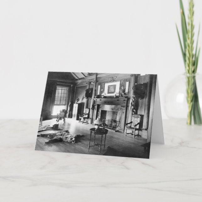 Teddy Roosevelts Jagd Room, 1905 Karte (Vorderseite)