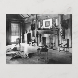 Teddy Roosevelts Jagdzimmer, 1905 Postkarte