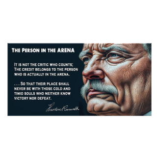 Teddy Roosevelts Person in der ARENA-Rede 1910 Fotodruck